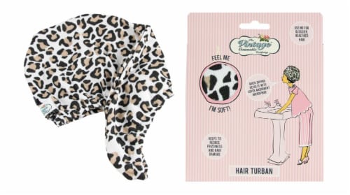 The Vintage Cosmetic Company Hair Turban - Leopard
