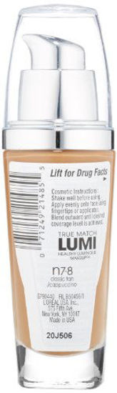 L'ORÉAL PARIS True Match Lumi Healthy Luminous Makeup Medium Coverage, N3 Natural Buff, 1 fl. oz.