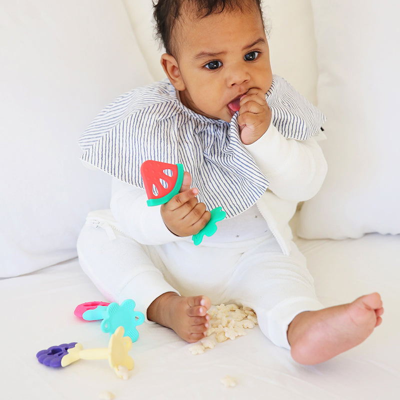 TEETHER,SILICONE,FRUIT