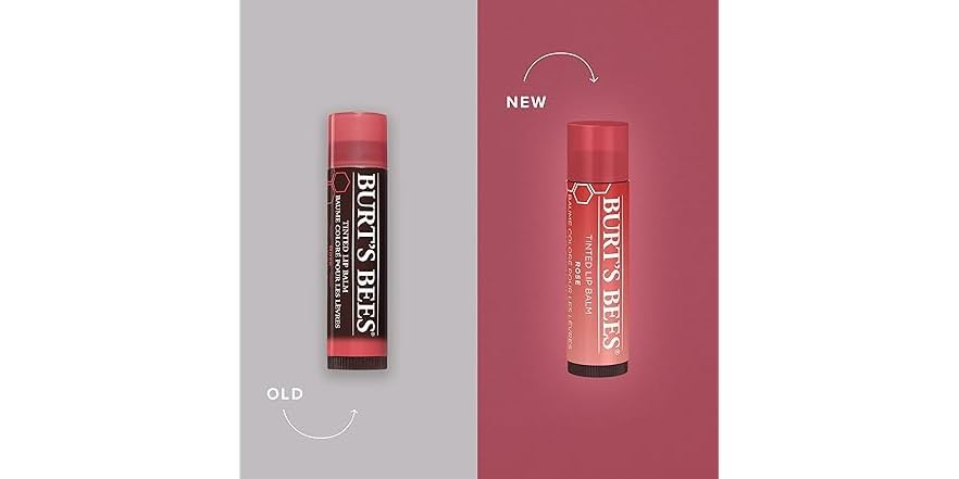 Burt's Bees Tinted Lip Balm - Rose, Carded