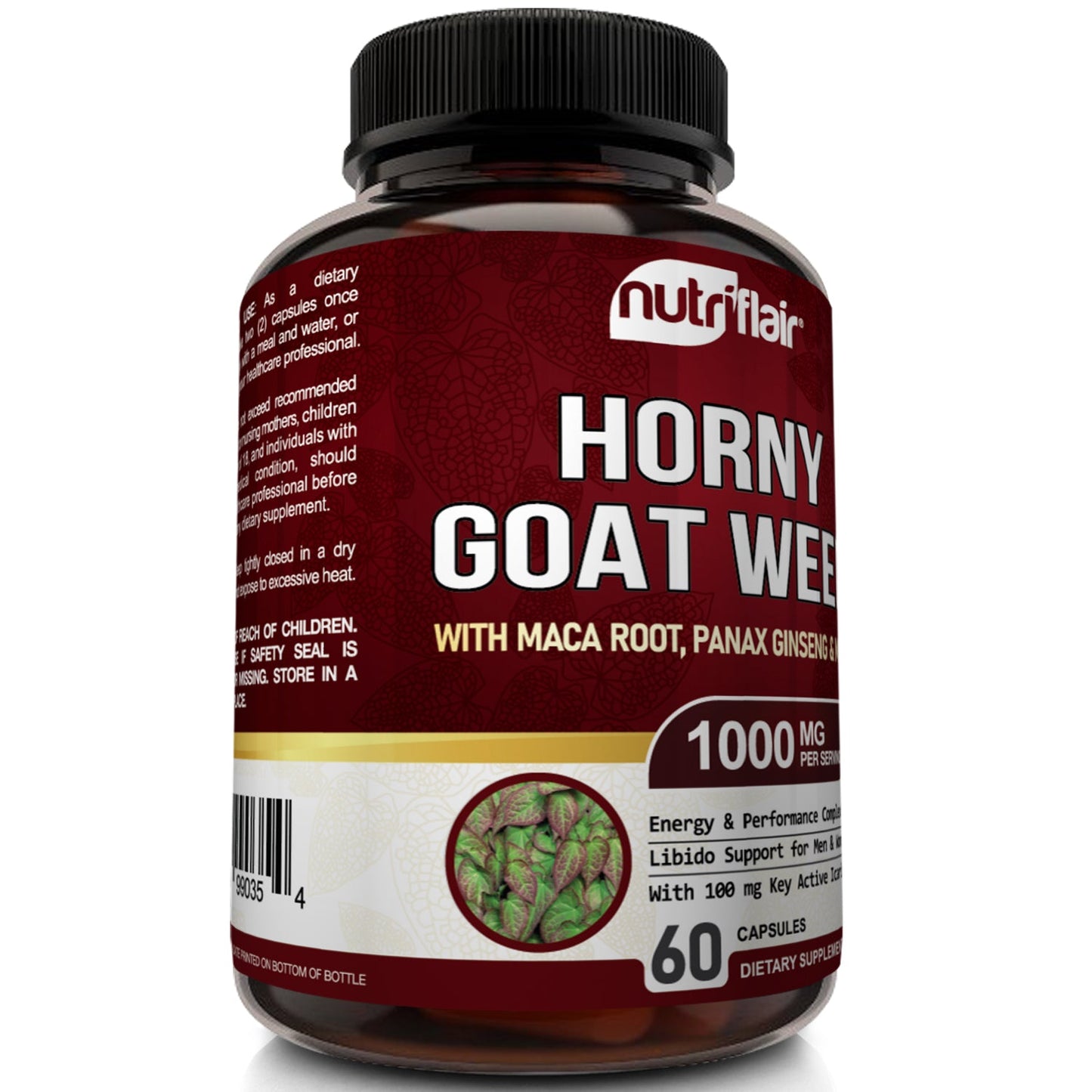 HORNY GOAT WEED W/MACA CAP 60CT NB
