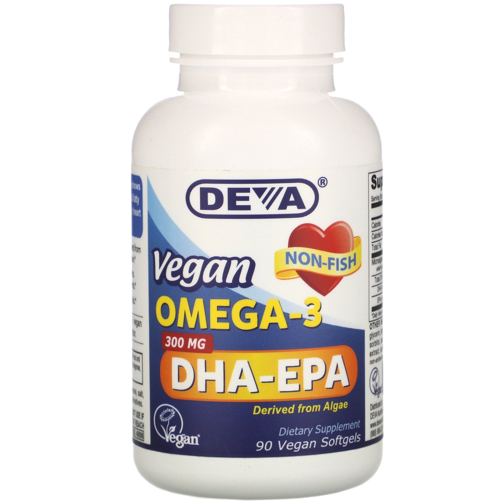 DEVA VEGAN VITAMINS DHA(ALGAE)200MG,VEGAN