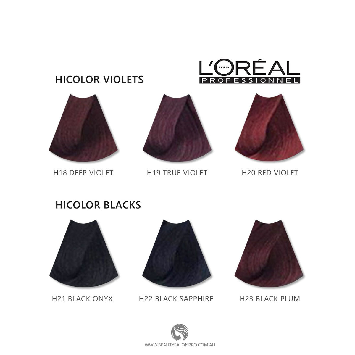 Loreal Excel Hicolor H23 Tube Black Plum 1.74oz