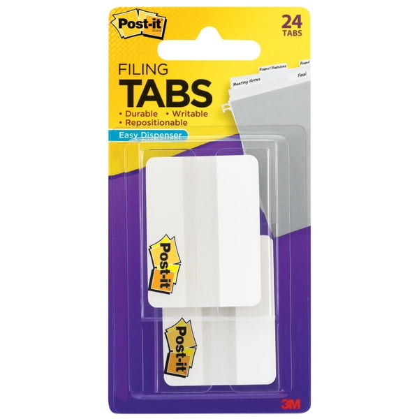3M Post-it Tabs 1 inch Solid 36 Tabs/Dispenser (Red, Yellow, Blue, 12/Color)