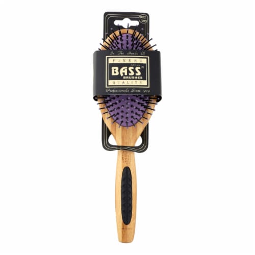 BASS Brushes BIO-FLEX Detangler Hair Brush, Large Oval - Assorted