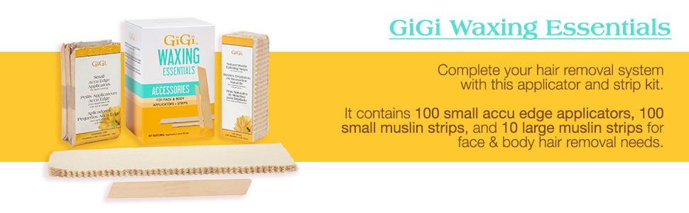GIGI WAXING APPLICATORS & STRIP