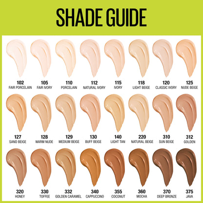 Maybelline Super Stay Longwear Liquid Foundation, Up to 30HR Wear, 220 Natural Beige, 1 fl oz