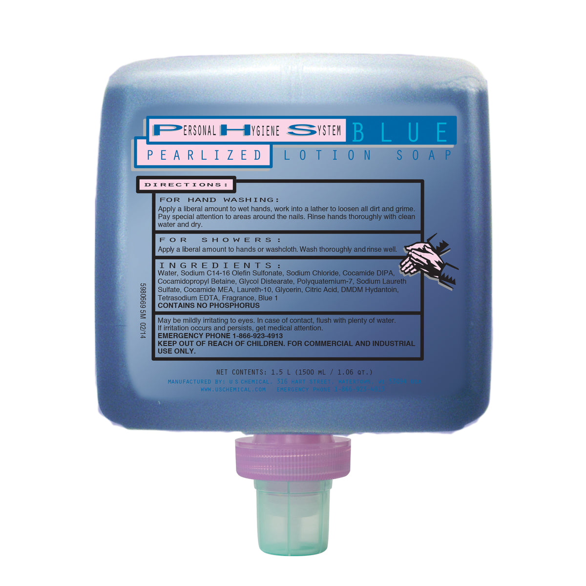 HANDCLENS SL 0.13%1L RFL BG DSHP