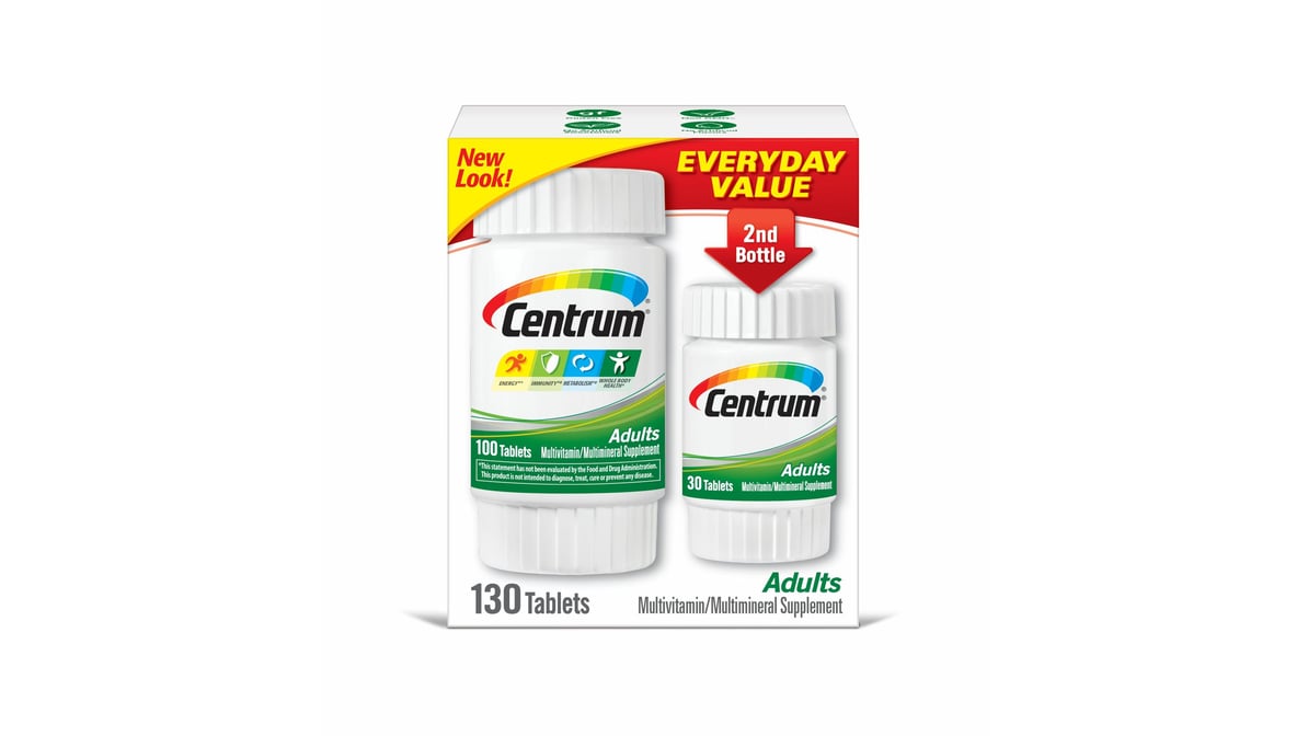 CENTRUM ADULT MULTIVIT TAB 130CT