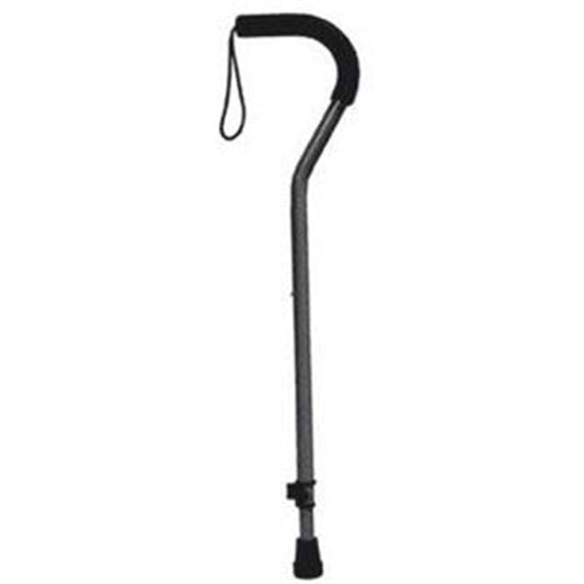 CANE EQ OFFSET ALUMINUM W/STP BLK