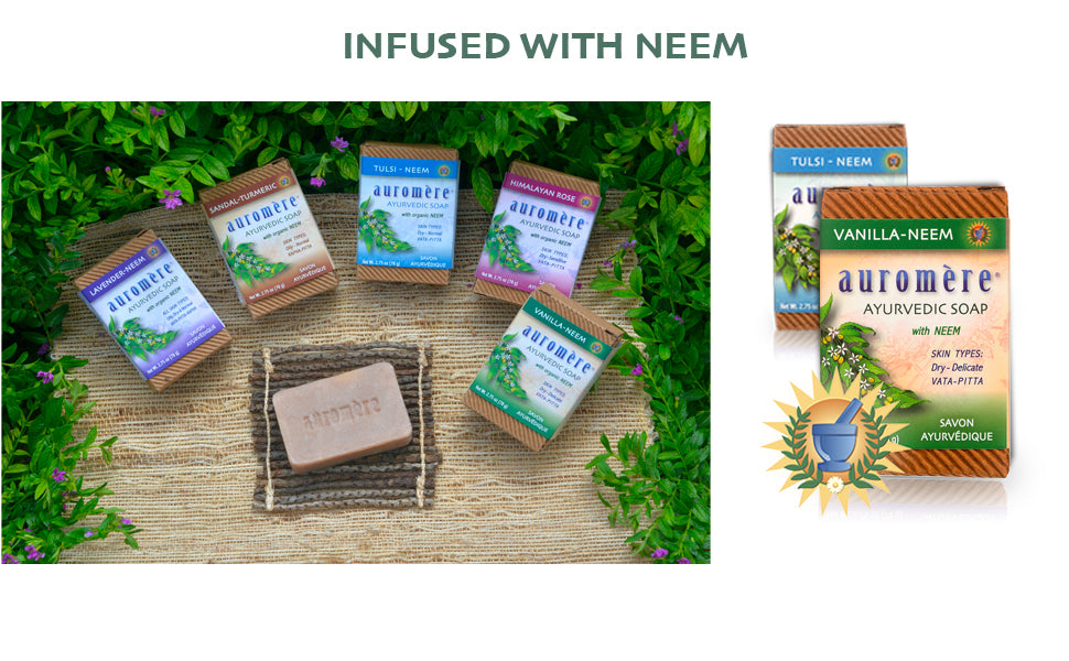 AUROMERE BAR SOAP,AYURVD,LAV-NEEM