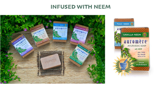 AUROMERE BAR SOAP,AYURVD,LAV-NEEM