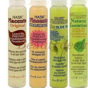 Hask Vials Placenta Super Strength Leave-In(18in)Display