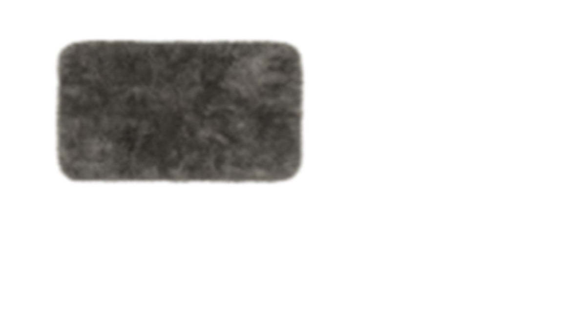 POLYESTER BATH RUG GRAY
