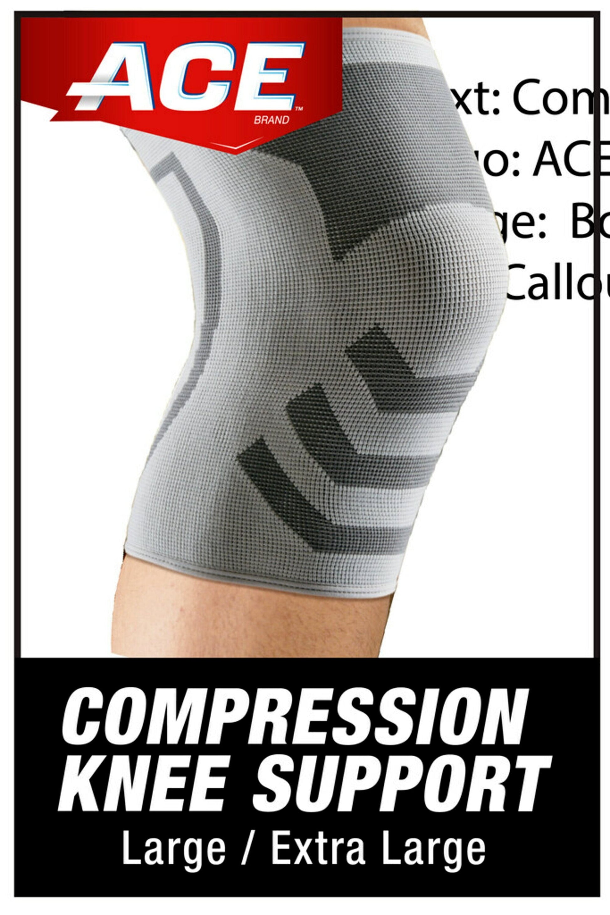 ACE COMPRESSION ANKLE SUPPORT L/XL