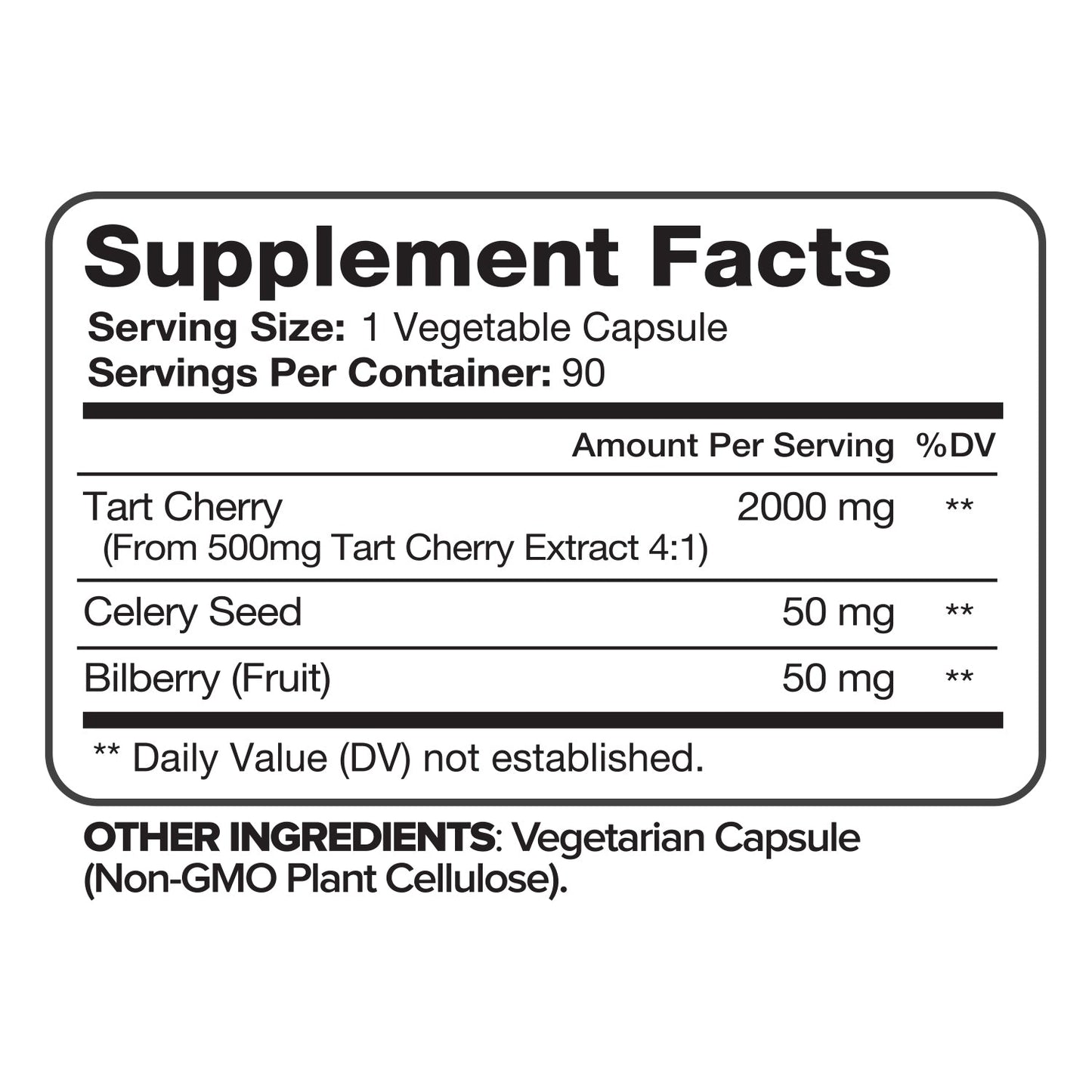 SDNE TART CHERRY CP 1200MG 60