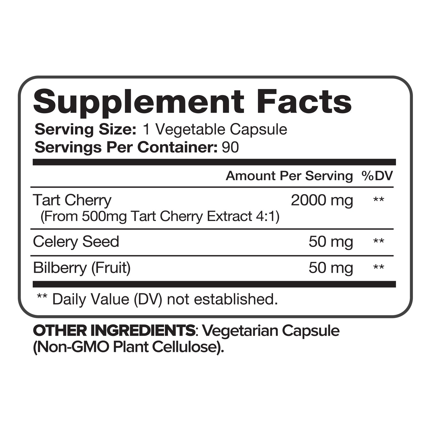 SDNE TART CHERRY CP 1200MG 60