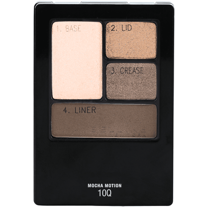 MAYBELLINE New York Expert Wear Eyeshadow Quads, 10Q Mocha Motion