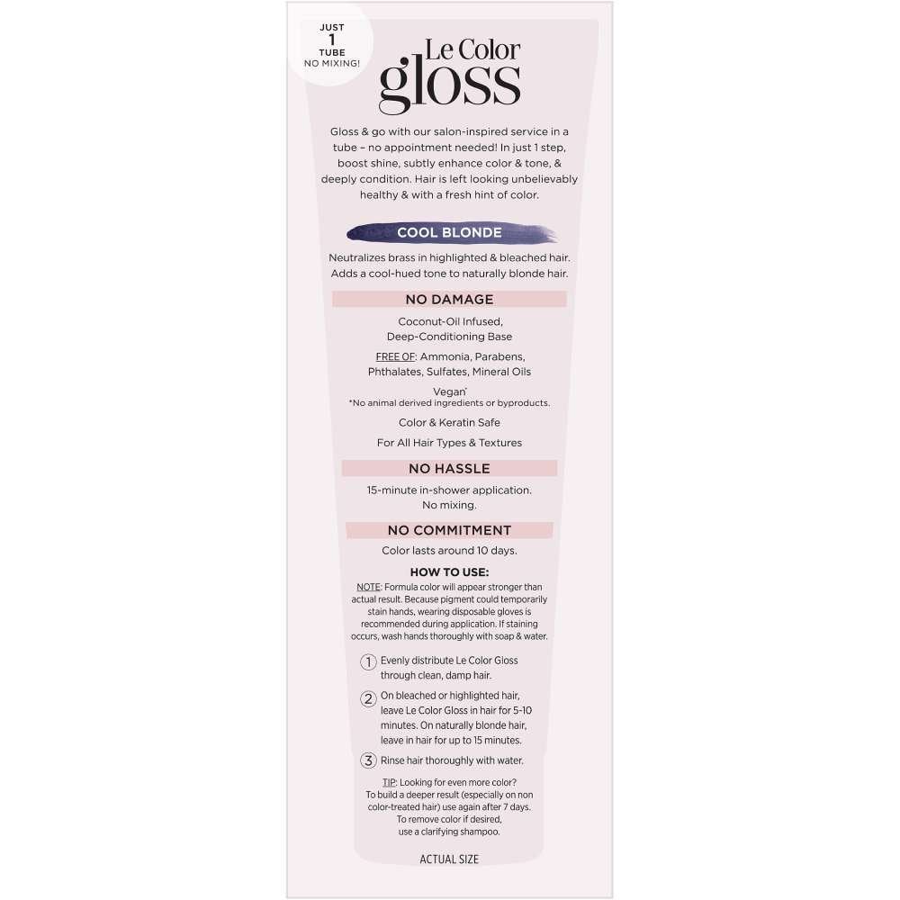 D&L COLOR GLOSS 01 JET BLACK