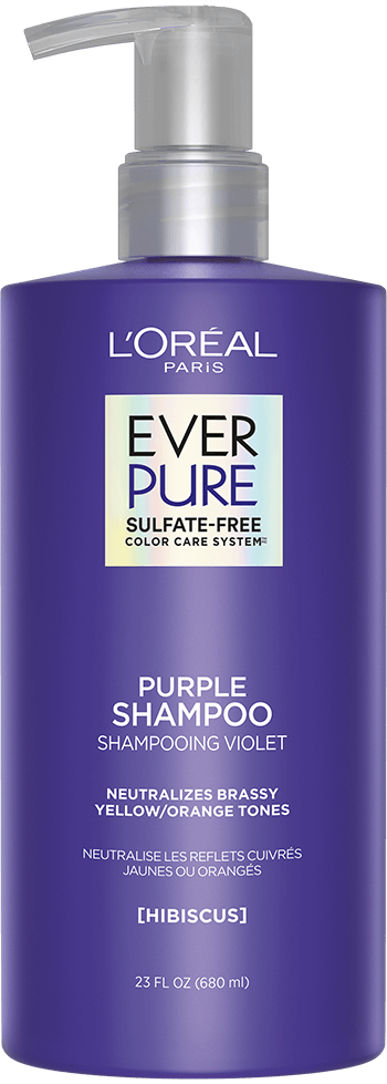 L'ORÉAL PARIS EverPure Sulfate Free Purple Shampoo for Colored Hair, Travel Size, 2.5 fl. oz.