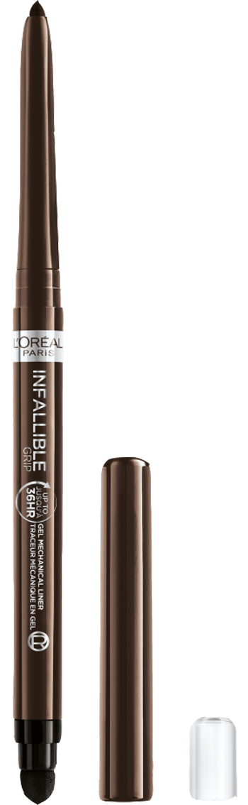 L'ORÉAL PARIS Infallible Grip Mechanical Gel Makeup Eyeliner, 220 Brown Denim, 0.01 oz