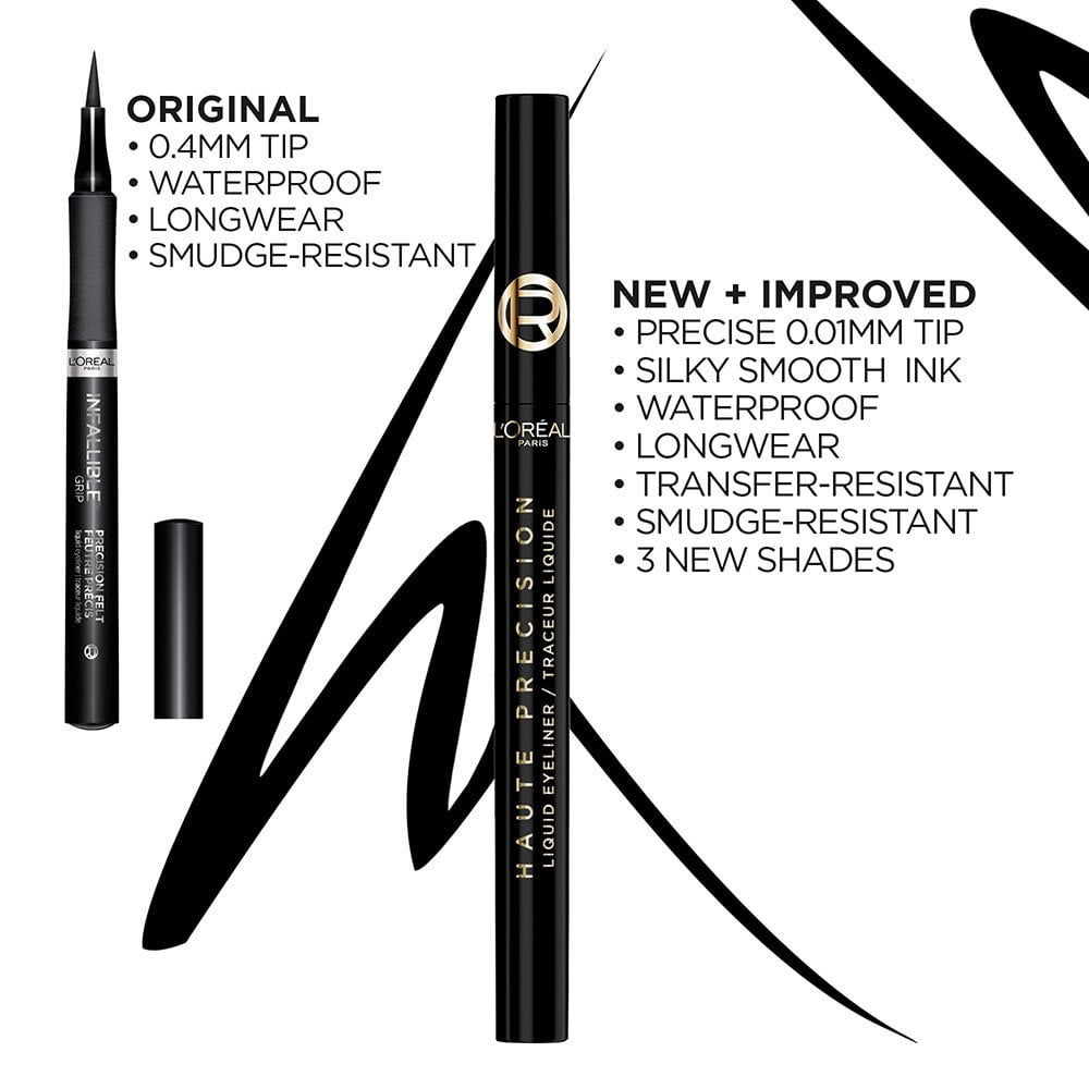 L'ORÉAL PARIS Haute Precision Waterproof Liquid Eyeliner, 050 Burgundy Cashmere