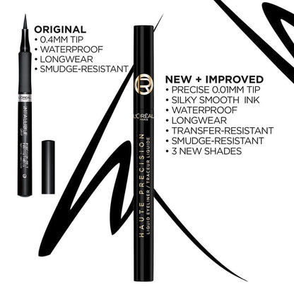L'ORÉAL PARIS Haute Precision Waterproof Liquid Eyeliner, 050 Burgundy Cashmere