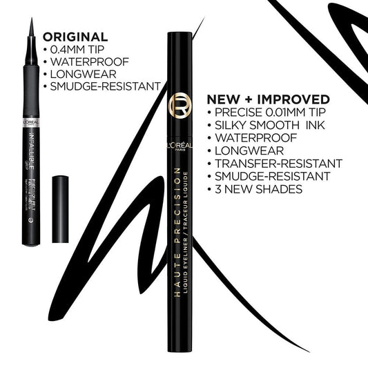 L'ORÉAL PARIS Haute Precision Waterproof Liquid Eyeliner, 050 Burgundy Cashmere