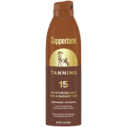 Coppertone Spf#15 Tanning Spray 5.5oz