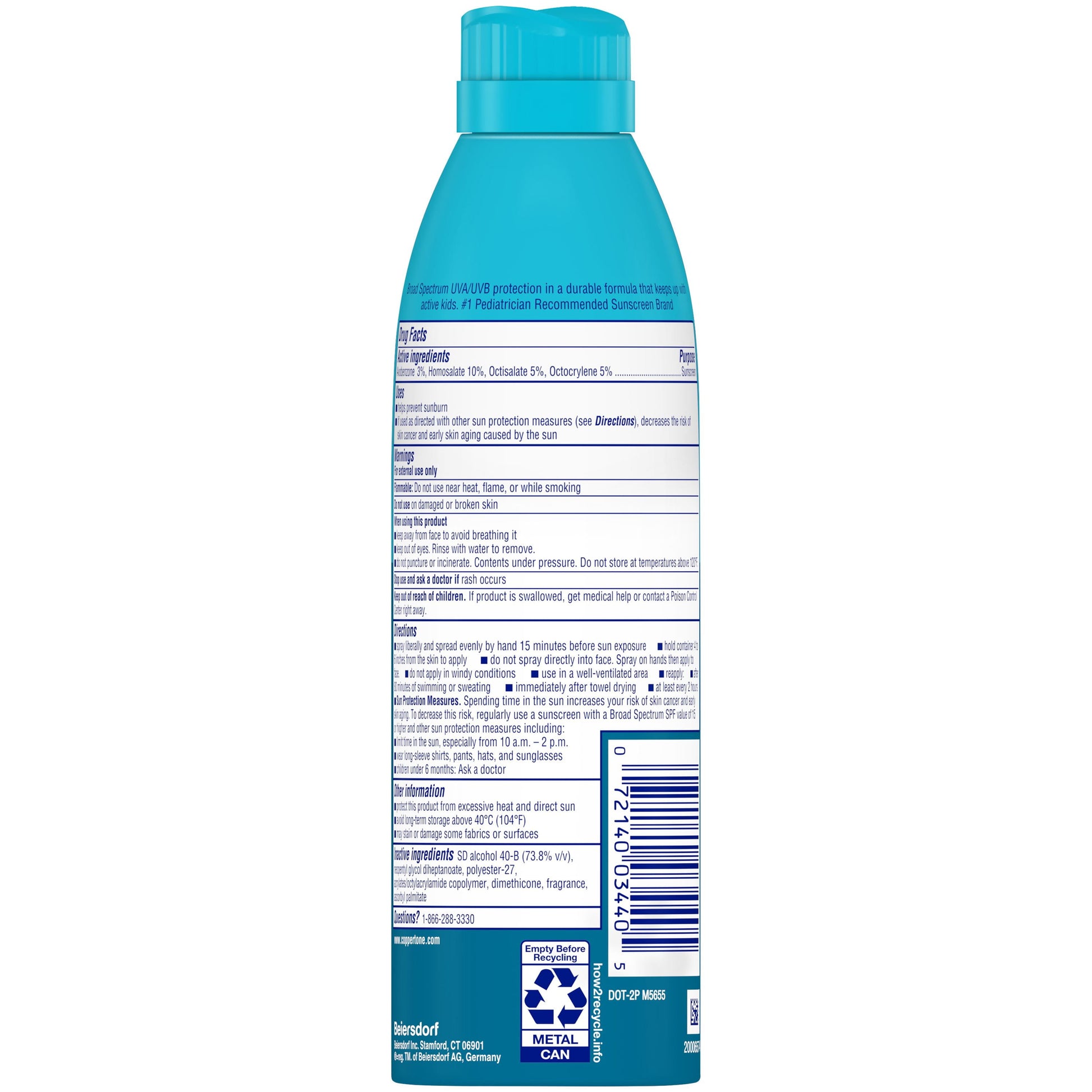 Coppertone Spf#50 Kids Spray Sunscreen 5.5oz