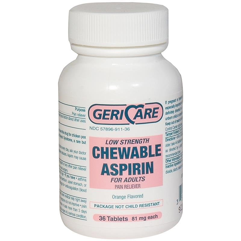 LDR ASPIRIN CW 81MG 36 ORN