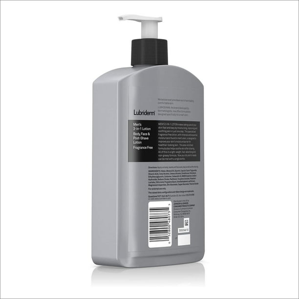 LUBRIDERM LOTION MEN 3N1 UNSCENTED 16OZ