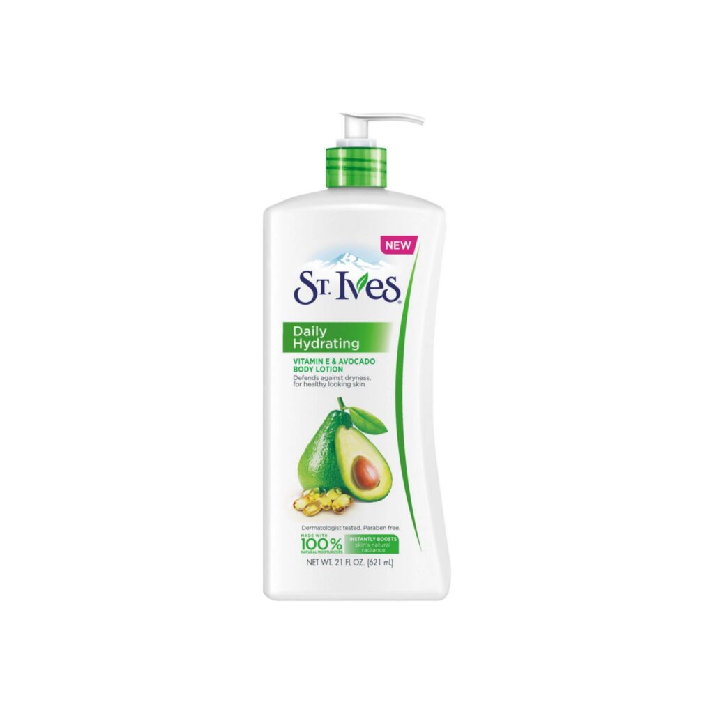 St Ives Body Lotion 21oz Hydrating Vit E & Avocado