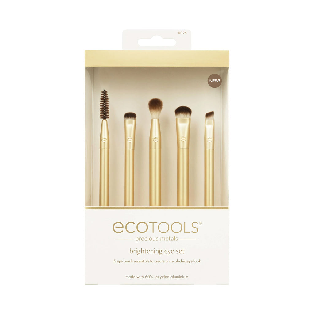 EcoTools Precious Metals Brightening Eye Brush Set, 5 count
