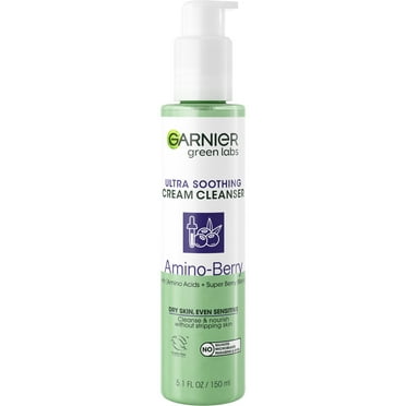 Garnier Green Labs Hyalu-Melon Smoothing Milky Washable Cleanser, 4.4 fl oz