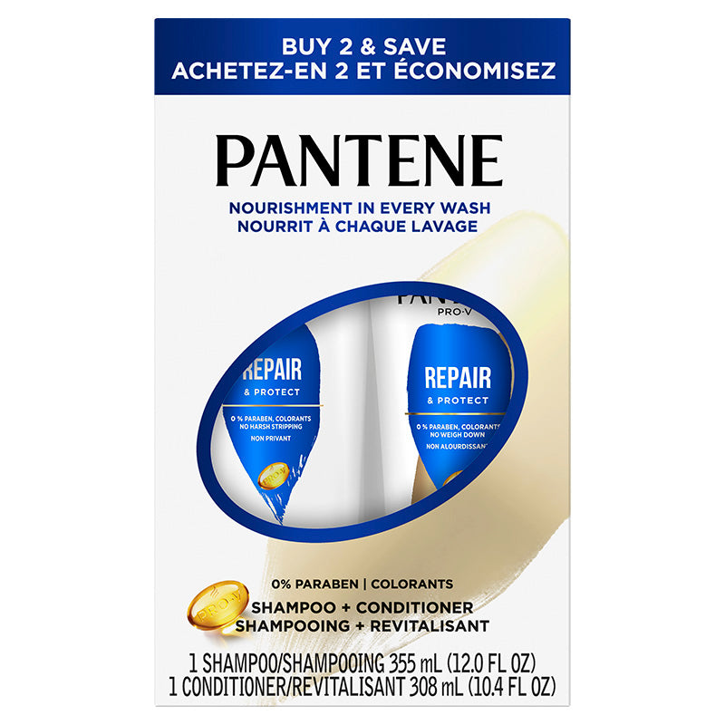 Pantene Shampoo 2-In-1 Repair And Protect 12oz
