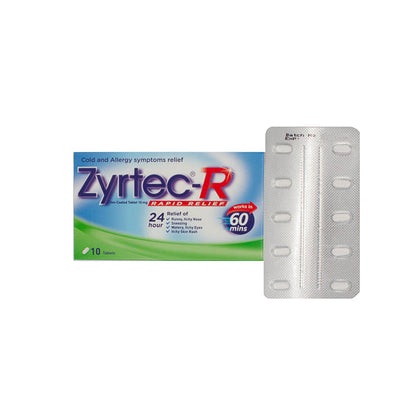 ZYRTEC TB 10MG 30+10 BNS 24HR