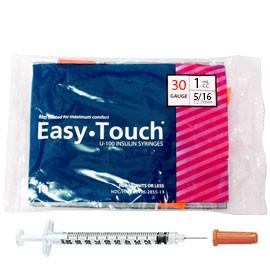 EASY TOUCH SYRINGE 30G 5/16 100X1ML