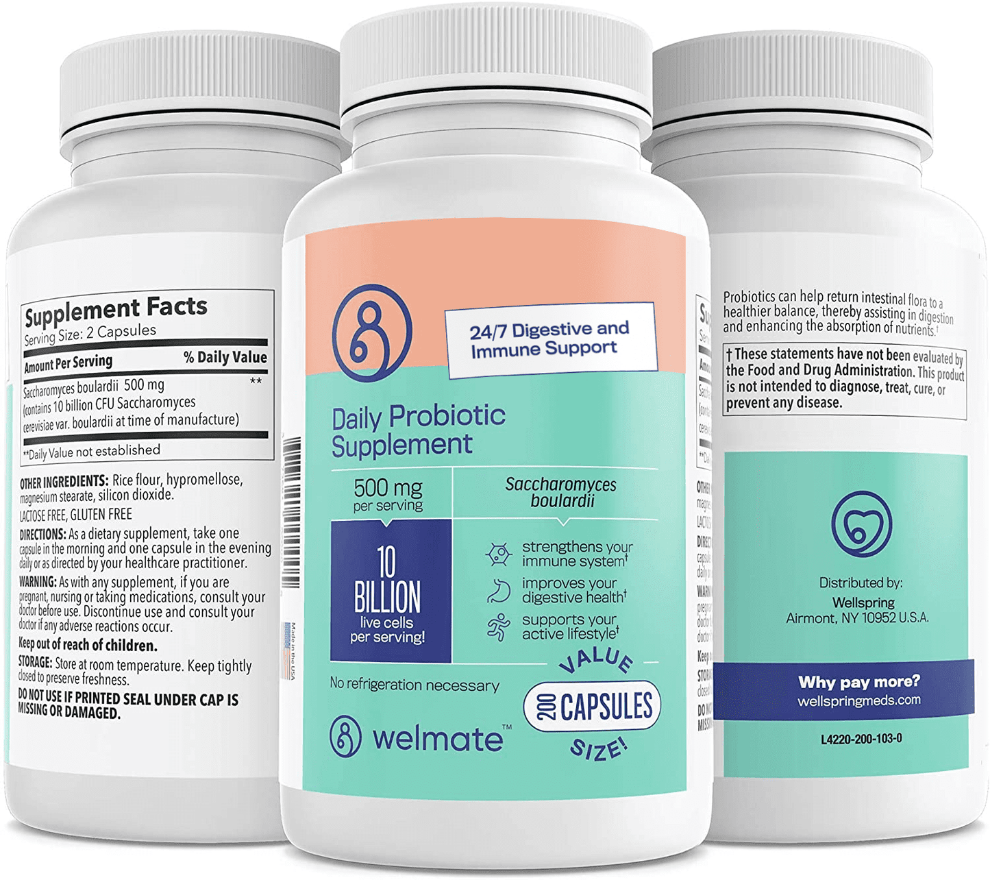 PROBIOTIC SACCHAR BOULARDII 250MG CAP 50