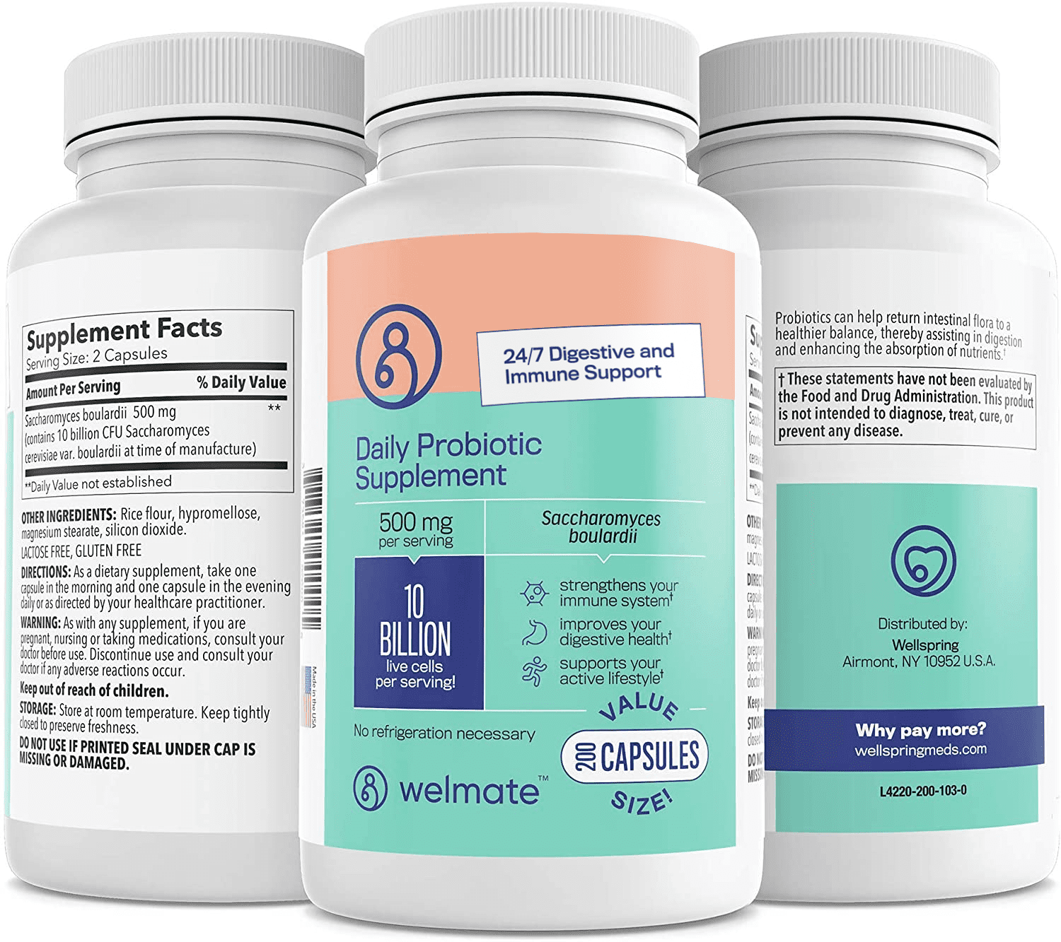 PROBIOTIC SACCHAR BOULARDII 250MG CAP 50