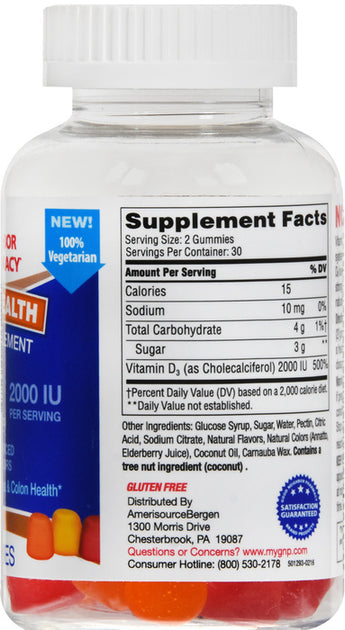 GNP VITAMIN D3 50MCG 2000IU SGC 250 CT