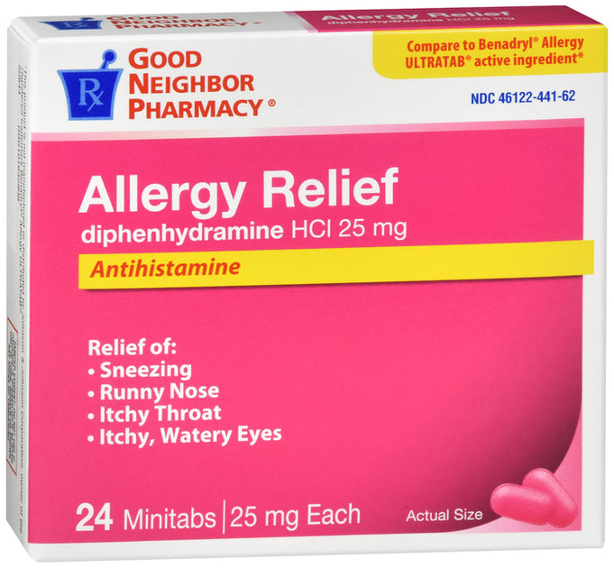 GNP ALLERGY RELIEF DIPHEN 25MG CAP 100CT