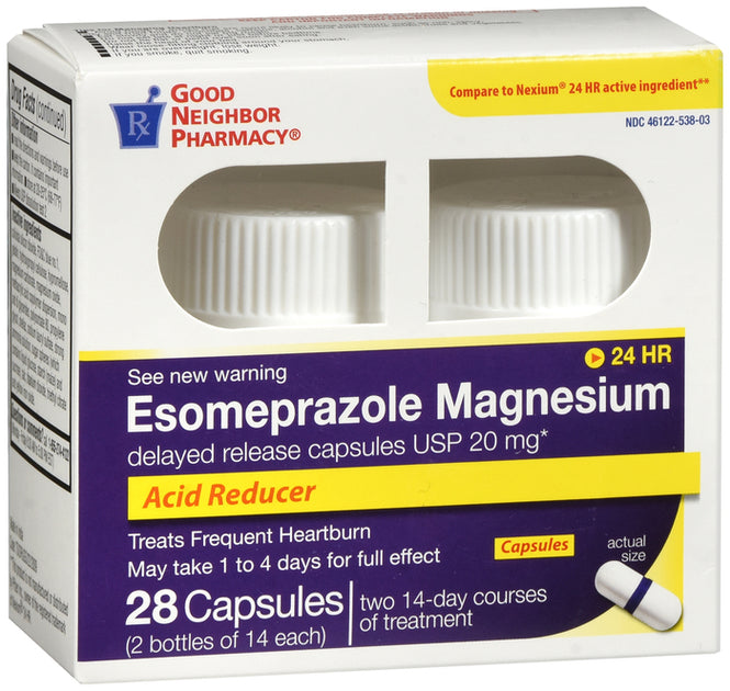 GNP ESOMEPRAZOLE MINI CLEAR CAP 42CT