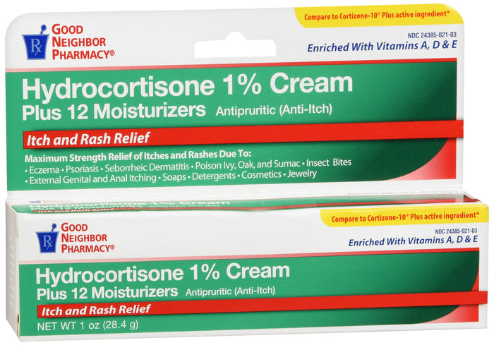 GNP HYDROCORT 1% CRM WITH ALOE 1 OZ
