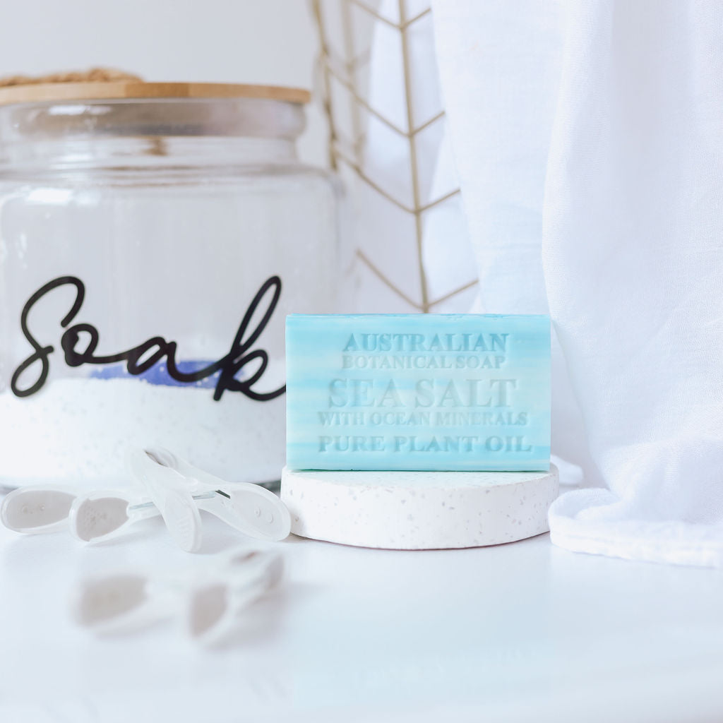 AUSTRALIAN BOTANICAL SOAP BAR SOAP,SEA SALT