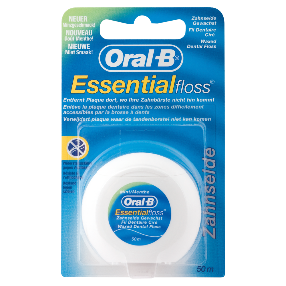 ORAL B ESSNTL FLOSS MINT TWIN PK 2X50M