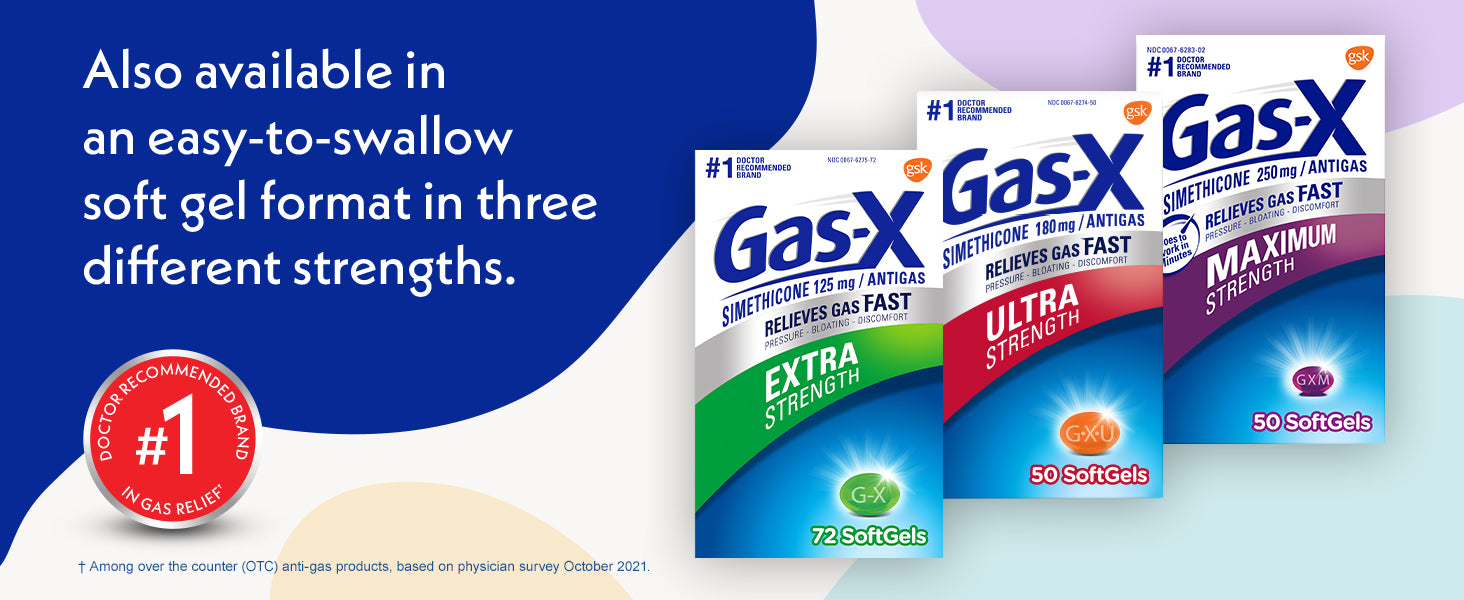 GAS-X GC 125MG 50 SFG