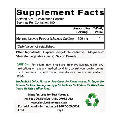 MORINGA CP 500MG 60 IMM SPT