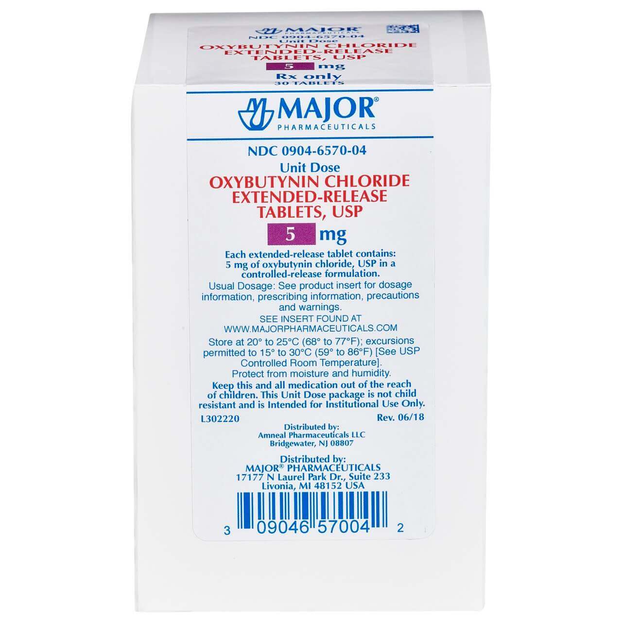 OXYBUTYNIN CHL TB 5MG 100 ER
