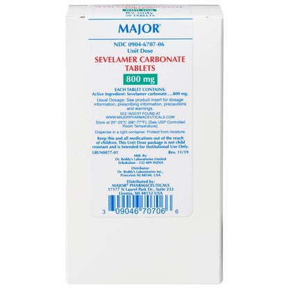 SEVELAMER HCL TB 800MG 180